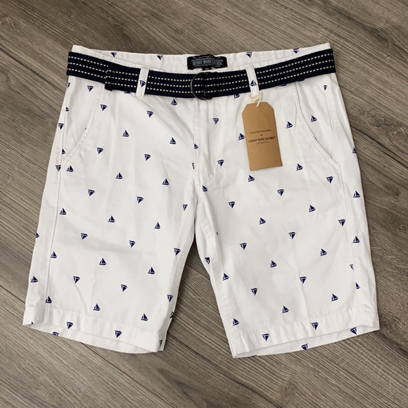 Sunday Work Clothes Other - NWT Sunday Work Clothes White Nautical Shorts